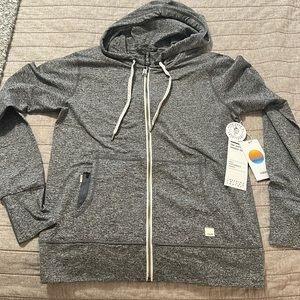 Vuori Halo Performance Hoodie - Heather Gray (S)